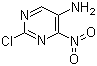 2-氯-4-硝基-5-氨基嘧啶分子结构 (CAS 618397-67-4)