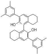 (1R)-3,3'-Bis(3,5-dimethylphenyl)-5,5',6,6',7,7',8,8'-octahydro[1,1'-binaphthalene]-2,2'-diol molecular structure (CAS 618854-90-3)