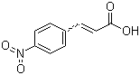 对硝基肉桂酸分子结构 (CAS 619-89-6)