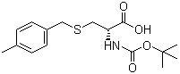 structure of CAS# 61925-78-8, N-(tert-Butoxycarbonyl)-S-(4-methylbenzyl)-D-cysteine;N-(tert-Butoxycarbonyl)-S-(p-methylbenzyl)-D-cysteine