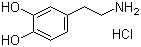 structure of CAS# 62-31-7, 3-Hydroxytyramine hydrochloride;4-(2-Aminoethyl)-1,2-benzenediol hydrochloride; 2-(3,4-Dihydroxyphenyl)ethylamine hydrochloride; 3,4-Dihydroxyphenethylamine hydrochloride; Dopamine hydrochloride