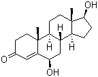 结构式 CAS# 62-99-7, 6,17-二羟基-6b,17b-雄甾-4-烯-3-酮