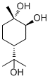 (1S,2S,4R)-4-(1-羟基-1-甲基乙基)-1-甲基-1,2-环己烷二醇分子结构 (CAS 62014-81-7)