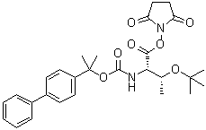 N-[(1-[1,1'-Biphenyl]-4-yl-1-methylethoxy)carbonyl]-O-(1,1-dimethylethyl)-L-threonine 2,5-dioxo-1-pyrrolidinyl ester molecular structure (CAS 62020-53-5)