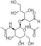 2-(乙酰氨基)-3-O-[2-(乙酰氨基)-2-脱氧-alpha-D-吡喃半乳糖基]-2-脱氧-D-半乳糖分子结构 (CAS 62026-07-7)