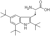 2,5,7-Tris-tert-butyl-L-tryptophan molecular structure (CAS 62029-63-4)