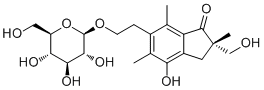 金粉蕨辛 2'-O-葡萄糖甙分子结构 (CAS 62043-53-2)