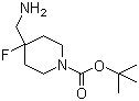 4-Aminomethyl-4-fluoropiperidine-1-carboxylic acid tert-butyl ester molecular structure (CAS 620611-27-0)