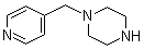 1-(4-吡啶基甲基)哌嗪分子结构 (CAS 62089-74-1)