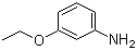 structure of CAS# 621-33-0, 3-Ethoxyaniline;m-Phenetidine; 3-Ethoxybenzenamine