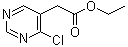 结构式 CAS# 6214-47-7, 4-氯-5-嘧啶乙酸乙酯