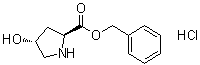 trans-4-Hydroxy-L-proline benzyl ester hydrochloride molecular structure (CAS 62147-27-7)