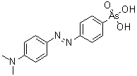 aS-[4-[2-[4-(二甲基氨基)苯基]偶氮]苯基]砷酸分子结构 (CAS 622-68-4)