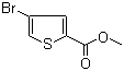 4-溴噻吩-2-甲酸甲酯分子结构 (CAS 62224-16-2)