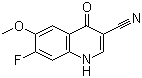 7-Fluoro-6-methoxy-4-oxo-1,4-dihydro-3-quinolinecarbonitrile molecular structure (CAS 622369-38-4)
