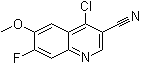 4-Chloro-7-fluoro-6-methoxy-3-quinolinecarbonitrile molecular structure (CAS 622369-40-8)