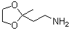 2-(2-Aminoethyl)-2-methyl-1,3-dioxolane molecular structure (CAS 62240-37-3)