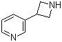 3-(3-氮杂环丁基)吡啶分子结构 (CAS 62247-32-9)