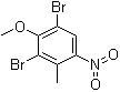 1,3-二溴-2-甲氧基-4-甲基-5-硝基苯分子结构 (CAS 62265-99-0)