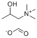 (2-Hydroxypropyl)trimethylammonium formate molecular structure (CAS 62314-25-4)