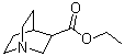 3-Quinuclidinecarboxylic acid ethyl ester molecular structure (CAS 6238-33-1)