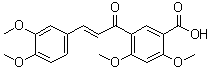 5-[3-(3,4-Dimethoxyphenyl)-1-oxo-2-propenyl]-2,4-dimethoxybenzoic acid molecular structure (CAS 62435-21-6)