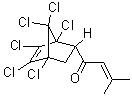 endo-1-(1,4,5,6,7,7-Hexachlorobicyclo[2.2.1]hept-5-en-2-yl)-3-methyl-2-buten-1-one molecular structure (CAS 62454-34-6)
