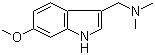 structure of CAS# 62467-65-6, 6-Methoxygramine;3-(Dimethylaminomethyl)-6-methoxyindole