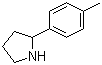 structure of CAS# 62506-76-7, 2-(4-Methylphenyl)pyrrolidine;2-p-Tolylpyrrolidine