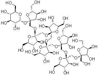 O-beta-D-Fructofuranosyl-(2→1)-O-beta-D-fructofuranosyl-(2→1)-O-beta-D-fructofuranosyl-(2→1)-O-beta-D-fructofuranosyl-(2→1)-O-beta-D-fructofuranosyl-(2→1)-O-beta-D-fructofuranosyl-(2→1)-beta-D-fructofuranosyl alpha-D-glucopyranoside molecular structure (CAS 62512-21-4)