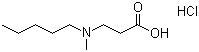 3-(N-Methylpentylamino)propionic acid hydrochloride molecular structure (CAS 625120-81-2)