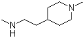 N,1-Dimethyl-4-piperidineethanamine molecular structure (CAS 625438-09-7)