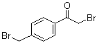 2-Bromo-1-[4-(bromomethyl)phenyl]ethanone molecular structure (CAS 62546-51-4)