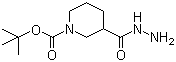 结构式 CAS# 625470-88-4, 1-叔丁氧羰基-3-哌啶甲酰肼