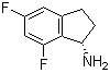 结构式 CAS# 625471-17-2, (1S)-5,7-二氟-2,3-二氢-1H-茚-1-胺