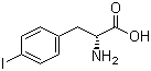 4-碘-D-苯丙氨酸分子结构 (CAS 62561-75-5)