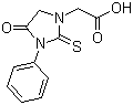 4-氧代-3-苯基-2-硫酮咪唑烷-1-乙酸分子结构 (CAS 62609-86-3)