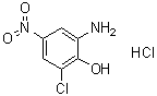 2-Amino-6-chloro-4-nitrophenol hydrochloride molecular structure (CAS 62625-14-3)