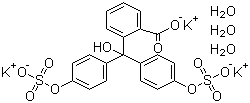 结构式 CAS# 62625-16-5, 酚酞二硫酸三钾三水合物