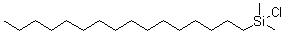 Hexadecyldimethylchlorosilane molecular structure (CAS 62635-26-1)