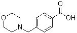 structure of CAS# 62642-62-0, 4-(4-Morpholinylmethyl)benzoic acid;4-(Morpholin-4-ylmethyl)benzoic acid; 4-(Morpholinomethyl)benzoic acid