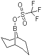 9-Borabicyclo[3.3.1]nonyl trifluoromethanesulfonate molecular structure (CAS 62731-43-5)