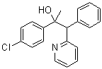 alpha-(4-Chlorophenyl)-alpha-methyl-beta-phenyl-2-pyridineethanol molecular structure (CAS 6275-95-2)
