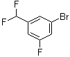 1-Bromo-3-fluoro-5-(difluoromethyl)benzene molecular structure (CAS 627526-90-3)