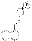 N,N,N-Triethyl-2-(1-naphthalenylmethoxy)ethanaminium bromide molecular structure (CAS 6276-85-3)