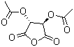 结构式 CAS# 6283-74-5, (+)-二乙酰基-L-酒石酸酐