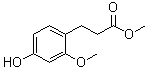 结构式 CAS# 628333-35-7, 4-羟基-2-甲氧基-苯丙酸甲酯