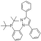 结构式 CAS# 628333-86-8, 1-[2-[二叔丁基膦基]苯基]-3,5-二苯基-1H-吡唑
