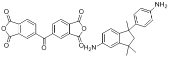 5,5'-Carbonylbis(2-benzofuran-1,3-dione) - 1-(4-aminophenyl)-1,3,3-trimethyl-5-indanamine molecular structure (CAS 62929-02-6)