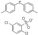 Bis(4-methylphenyl)iodonium 2,5-dichlorobenzenesulfonate molecular structure (CAS 6293-69-2)